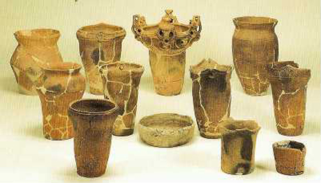 火焔型土器をはじめ妙音寺遺跡で見つかった縄文式土器
